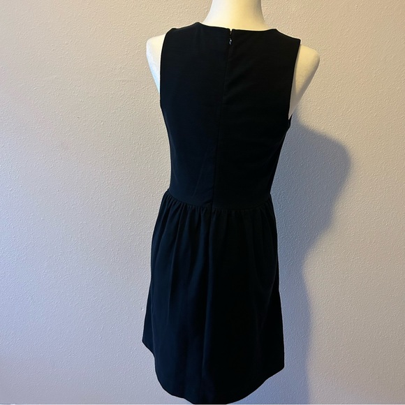 NWOT Madewell black cotton blend fit and flare shift dress size S office classic - Picture 11 of 12